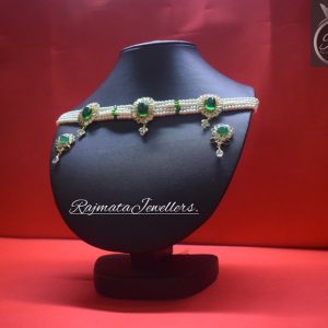 American Diamond studded Neckpeice for Women.